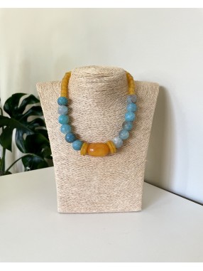 COLLIER AGATE CRAQUELEE