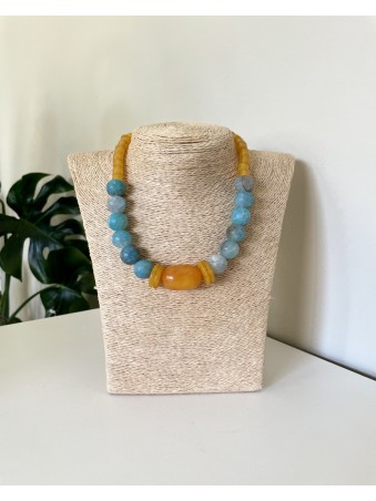 COLLIER AGATE CRAQUELEE