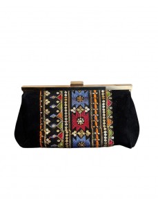 POCHETTE NOIRE BRODEE