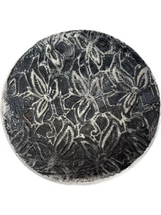 ASSIETTE MOTIF FLEURS EN RAKU 2
