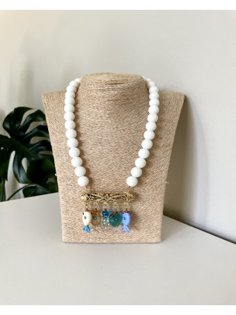 COLLIER CALCITE BLANCHE