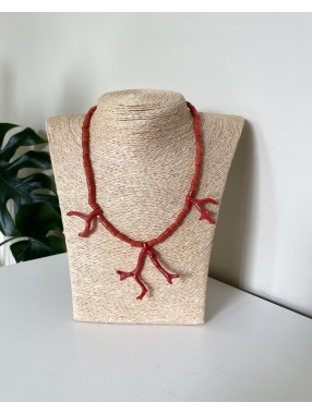 COLLIER CANETTE CORAIL ET BRANCHE