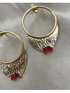 BOUCLES TETE DE POISSON MARTELEE 2