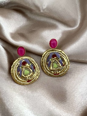 Boucles d'oreille rond TANIT